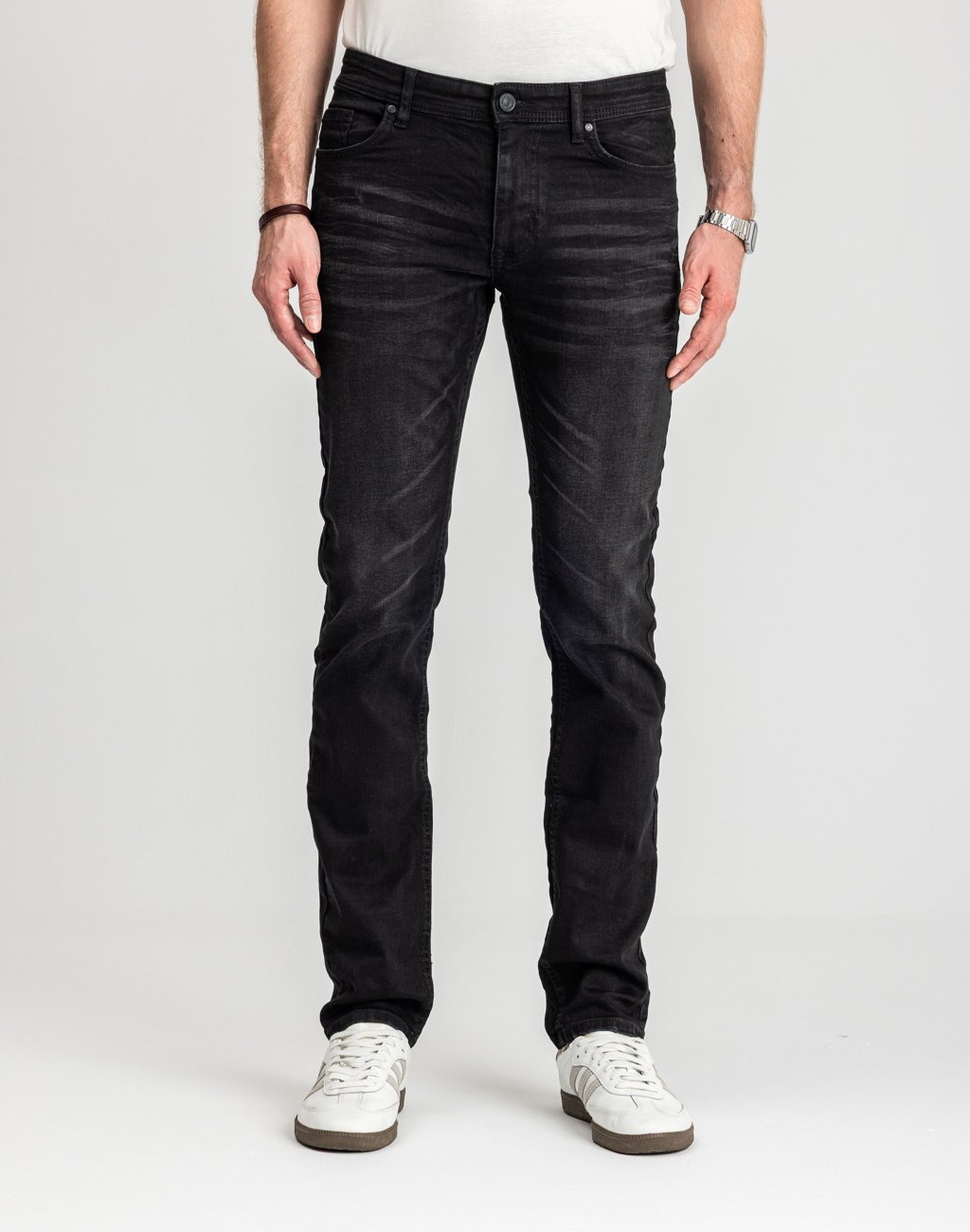 Męskie Spodnie Jeansowe Marcus Felix Jeans 2056 Blue Night Used 14-200201