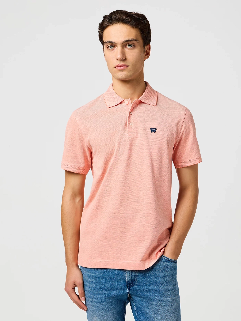 WRANGLER MĘSKA KOSZULKA WRANGLER REFINED POLO SHIRT ORANGE 112362832