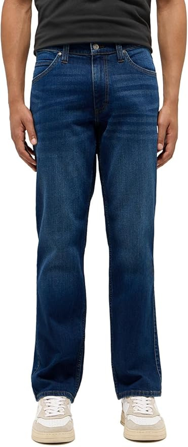 Męskie Spodnie Jeansowe Mustang Style Tramper Straight Denim Blue 1015877 5000 701