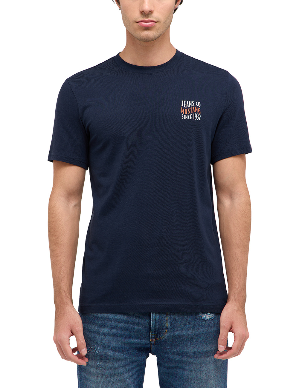 Męski T-Shirt Mustang Style Austin Dark Sapphire 1016267 4136