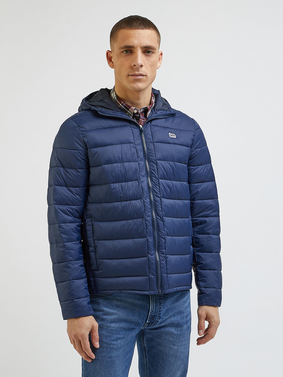 LEE MĘSKA KURTKA ZIMOWA LEE LIGHT PUFFER JKT NAVY 112342992