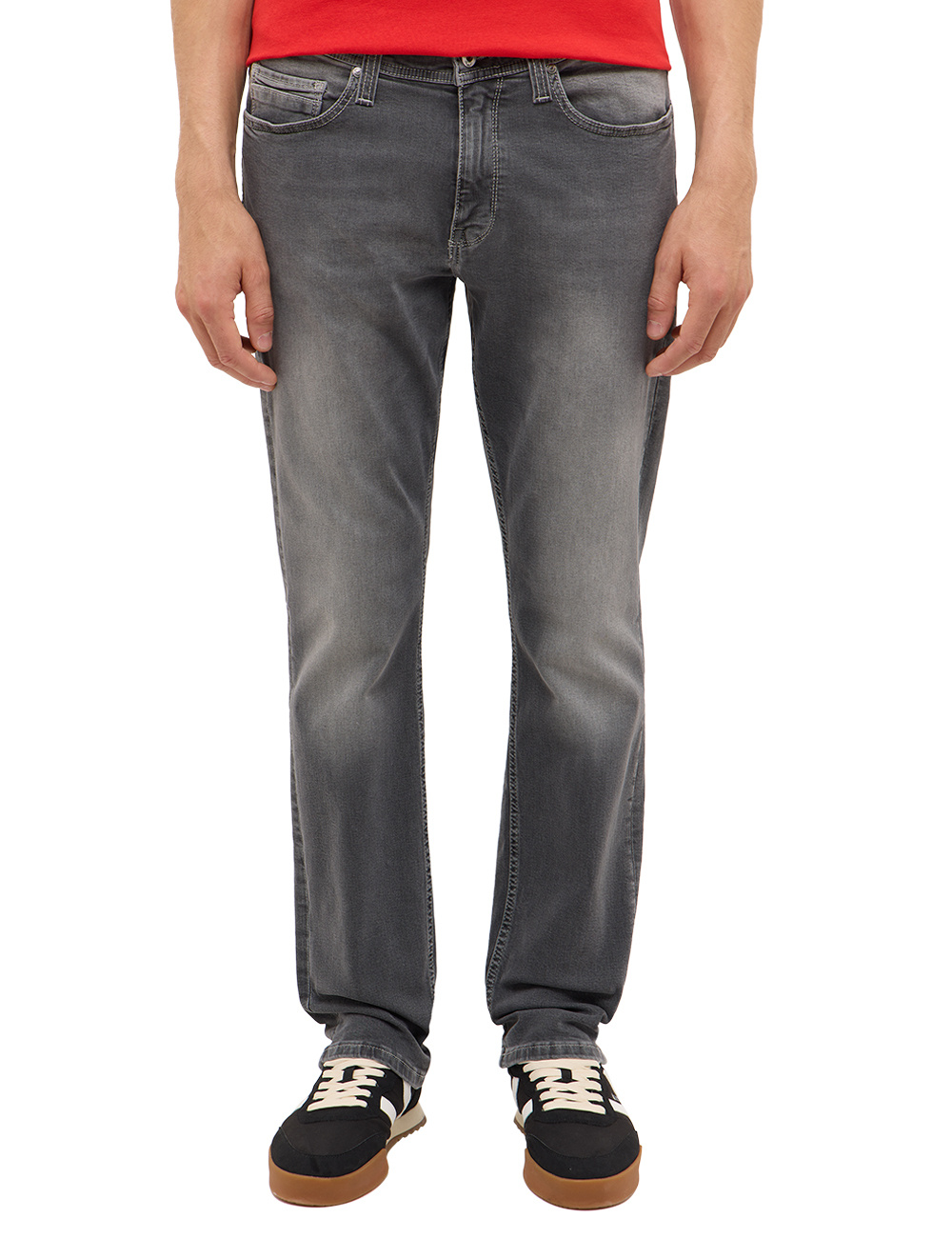 Męskie Spodnie Jeansowe Mustang Style Vegas Slim Denim Black 1016794 4000 313