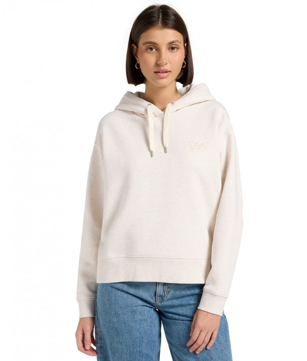DAMSKA BLUZA LEE ESSENTIAL HOODIE ECRU HEATHER 112371337
