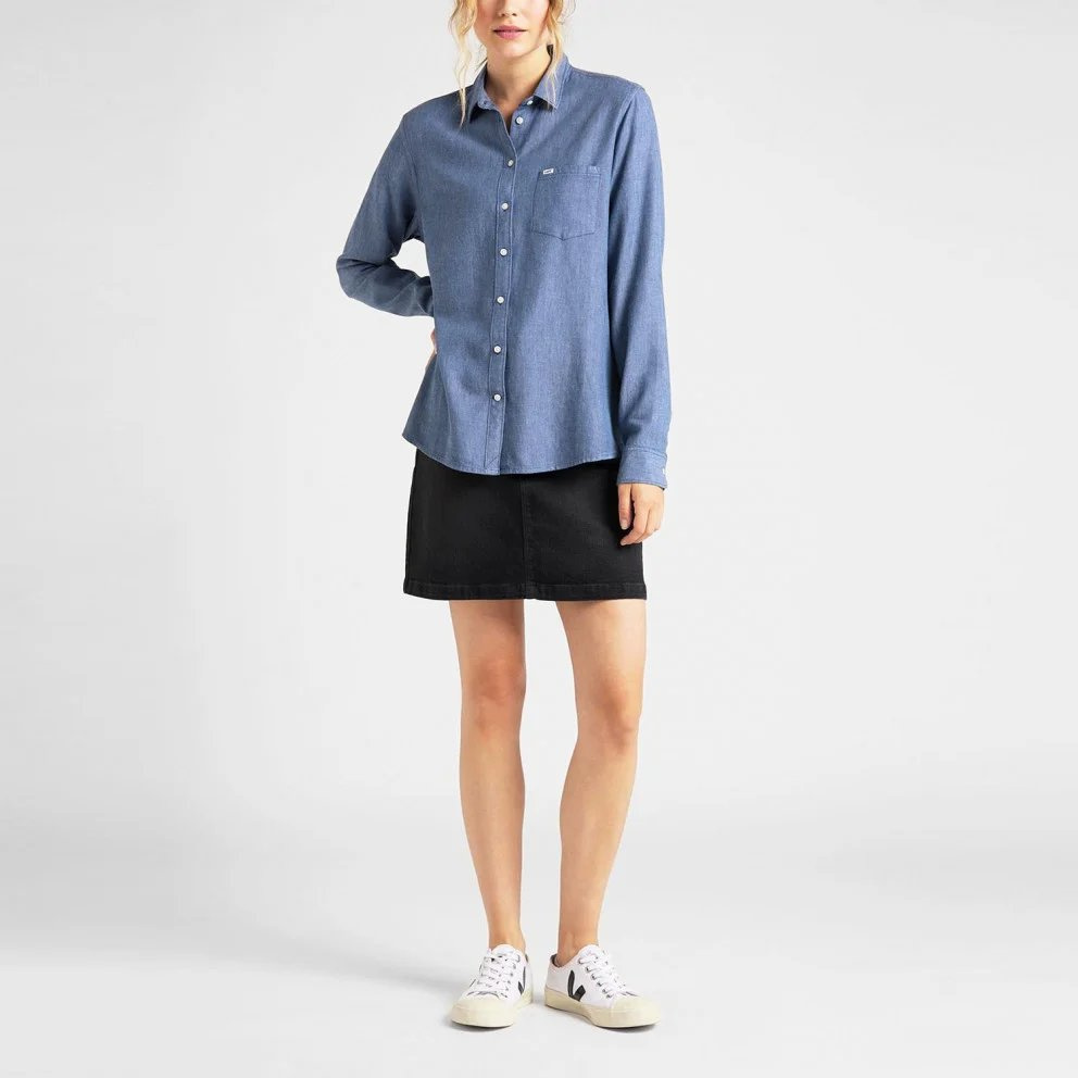 LEE ONE POCKET SHIRT DAMSKA KOSZULA ROZPINANA LAVENDER DUSK L45THQOA 112110540