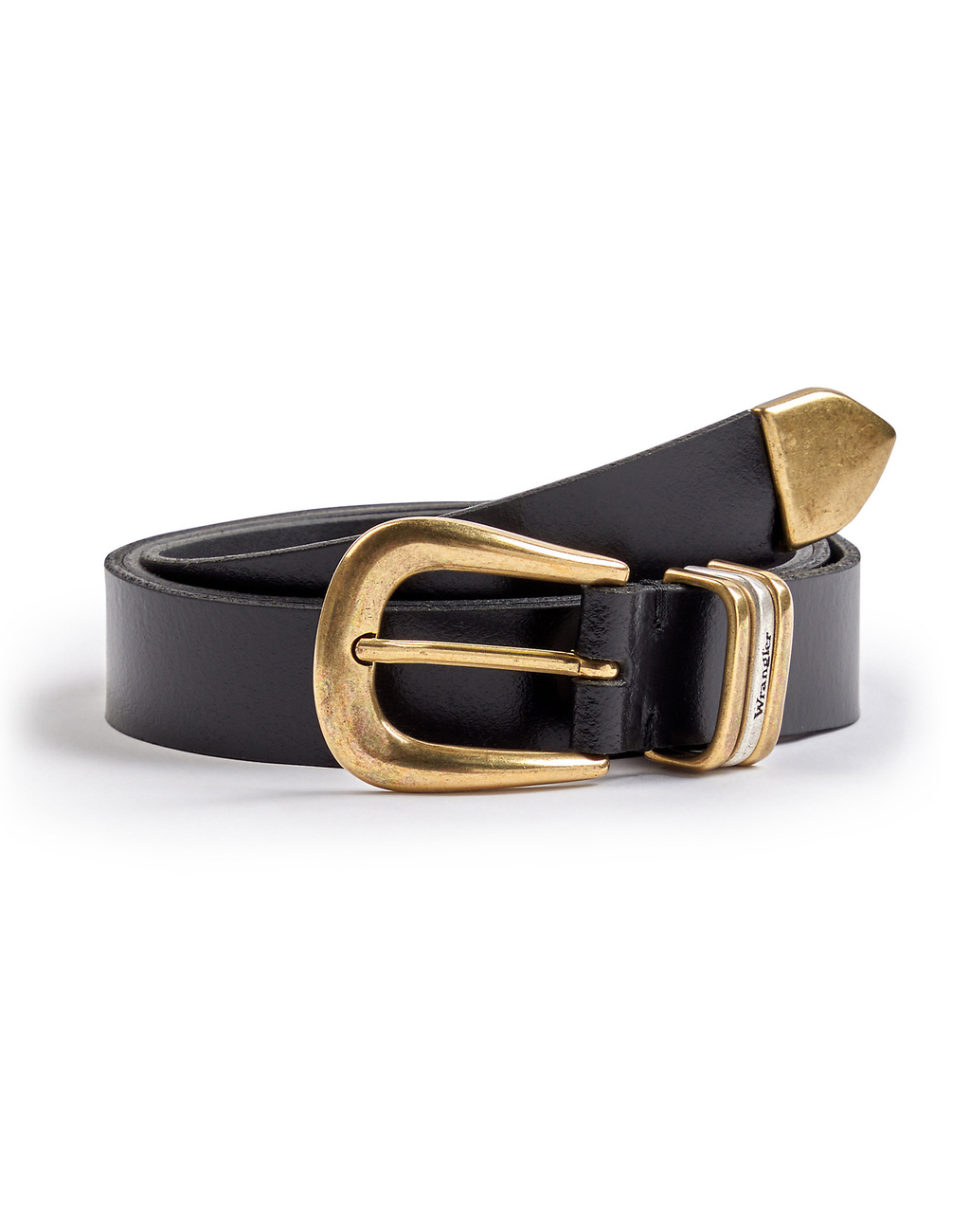 DAMSKI PASEK WRANGLER TRIPLE LOOP BELT BLACK 112344038