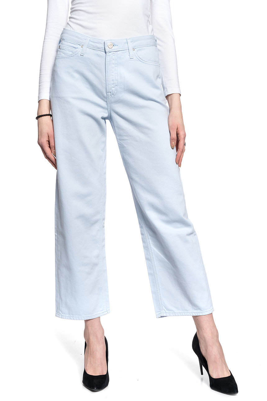 SPODNIE DAMSKIE LEE WIDE LEG ICE BLUE L30SKGMZ 112106627