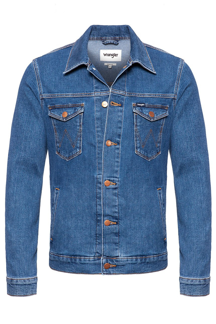 KURTKA JEANSOWA WRANGLER REGULAR JACKET MIDSTONE W44323091 112128853