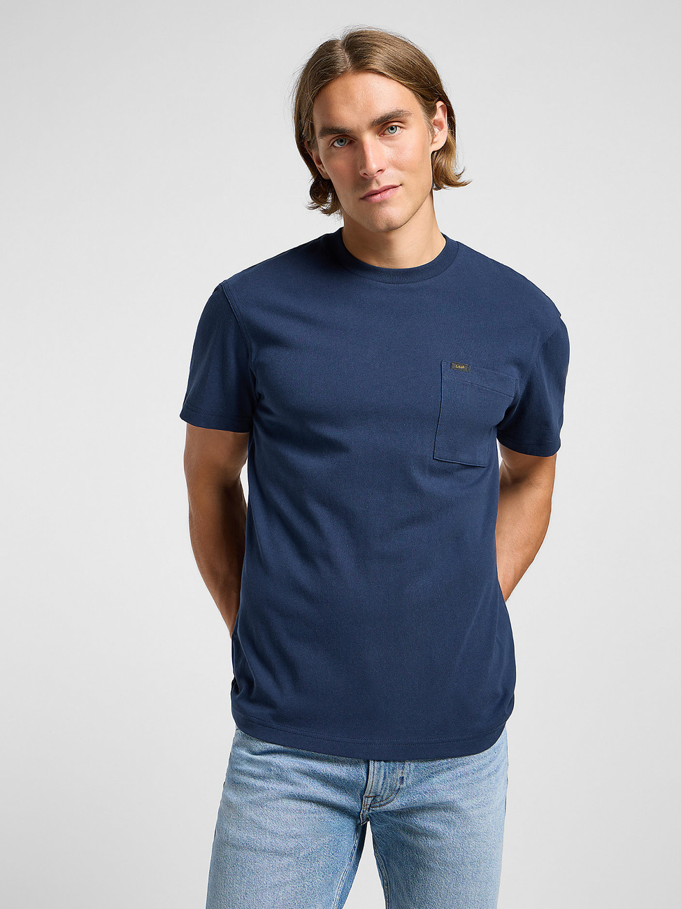 LEE MĘSKA KOSZULKA LEE RELAXED POCKET TEE MOOD INDIGO 112364541
