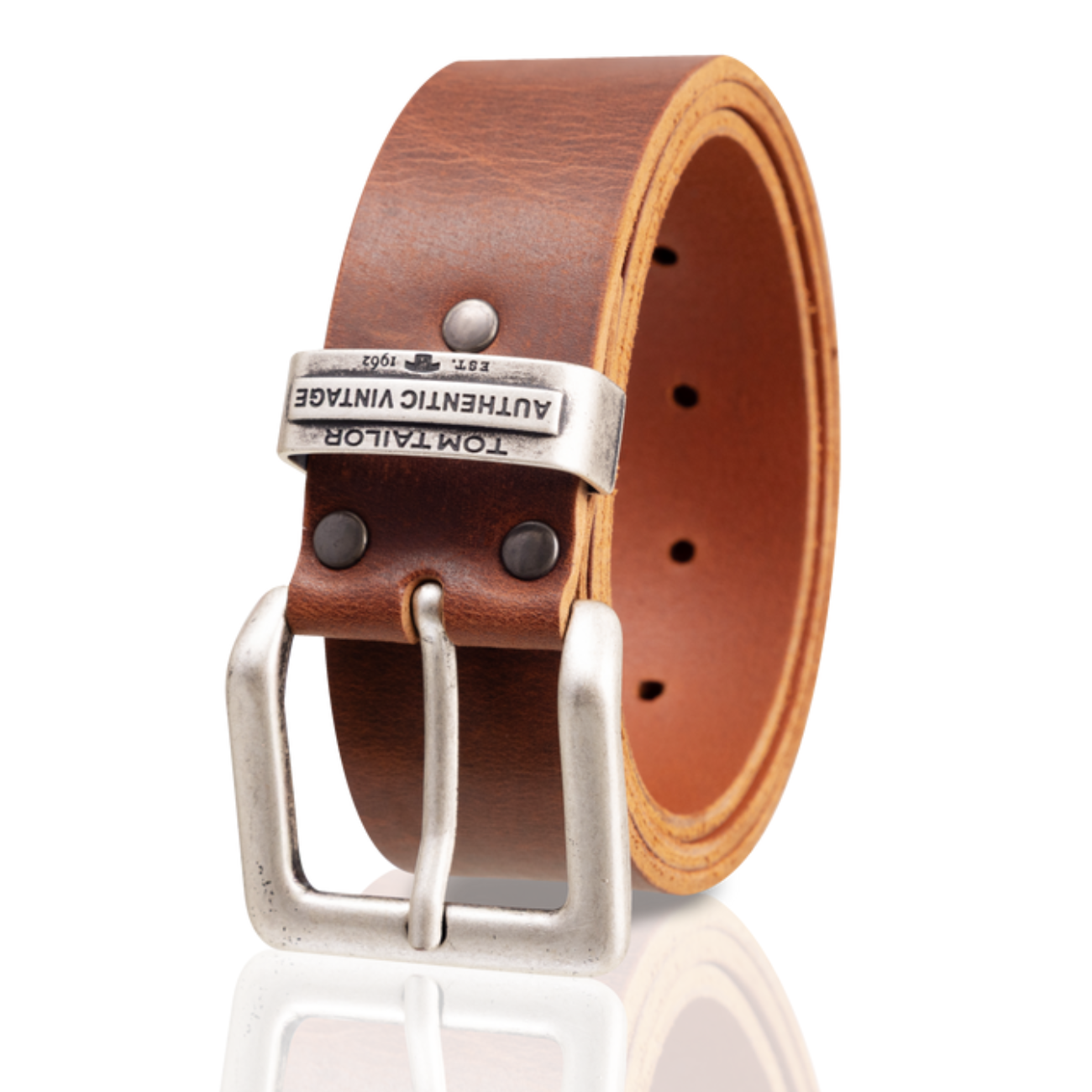 TOM TAILOR MĘSKI PASEK SKÓRZANY KLASYCZNY SKÓRA TG1068L89/690 40mm Gürtel Q.6789 0690 DARKBROWN