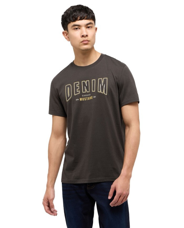 Męski T-Shirt Mustang Style Austin Pirate Black 1015647 4088