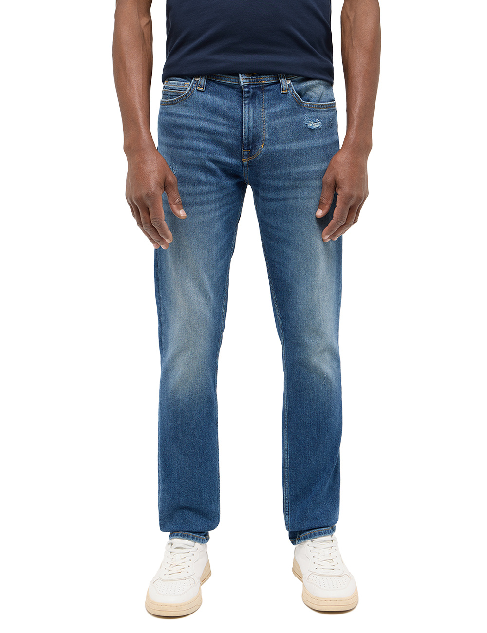 Męskie Spodnie Jeansowe Mustang Style Vegas Slim Denim Blue 1016310 5000 434