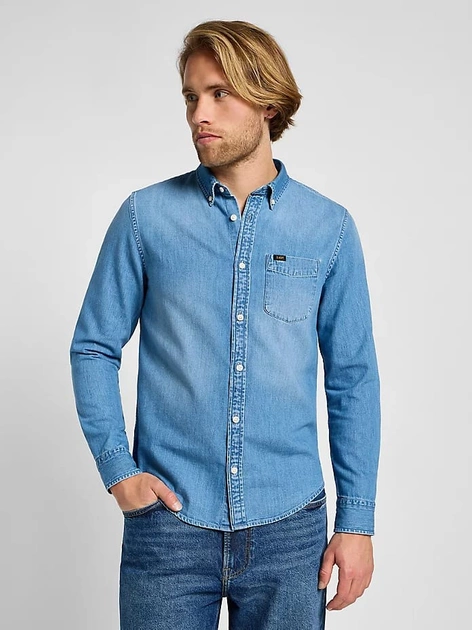 LEE MĘSKA KOSZULA JEANSOWA BUTTON DOWN Bueller 112355641 L880008566