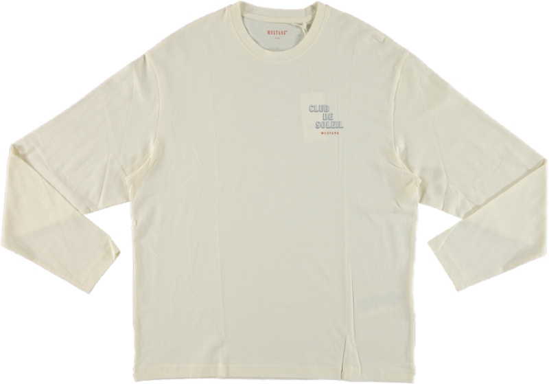 Męski Longsleeve Mustang Style Amarillo Whisper White 1016289 2013