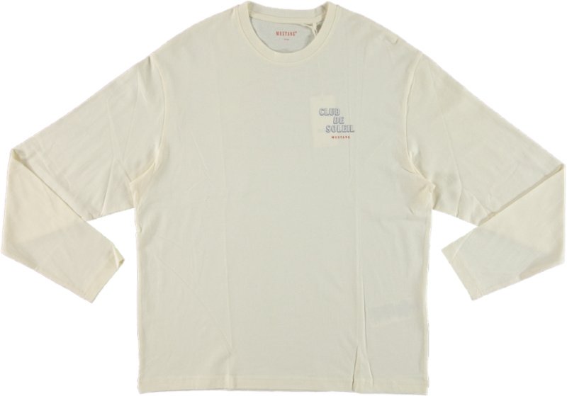 Męski Longsleeve Mustang Style Amarillo Whisper White 1016289 2013