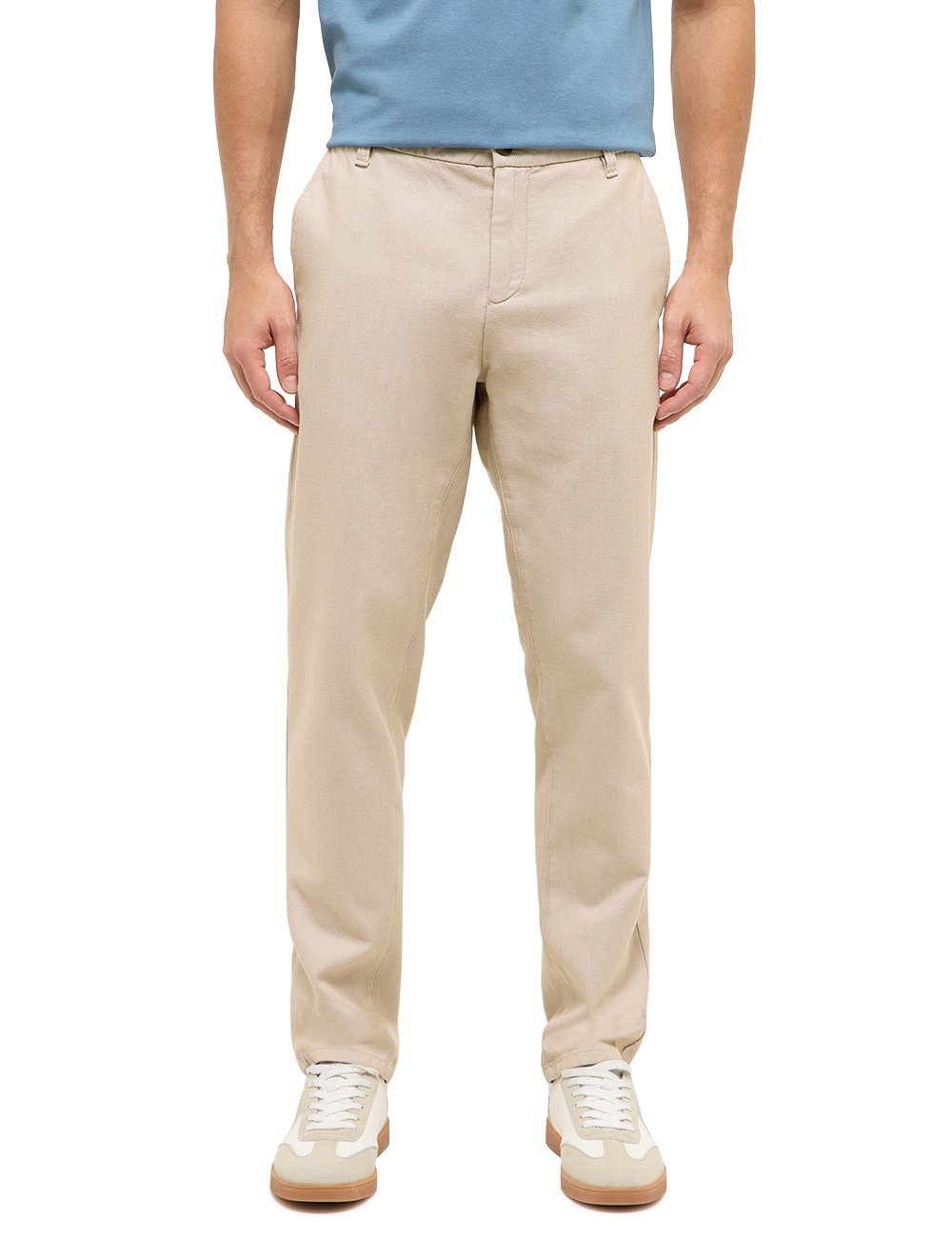 Męskie Spodnie Materiałowe Mustang Style Daytona Chino Beige Melange 1017075 3347