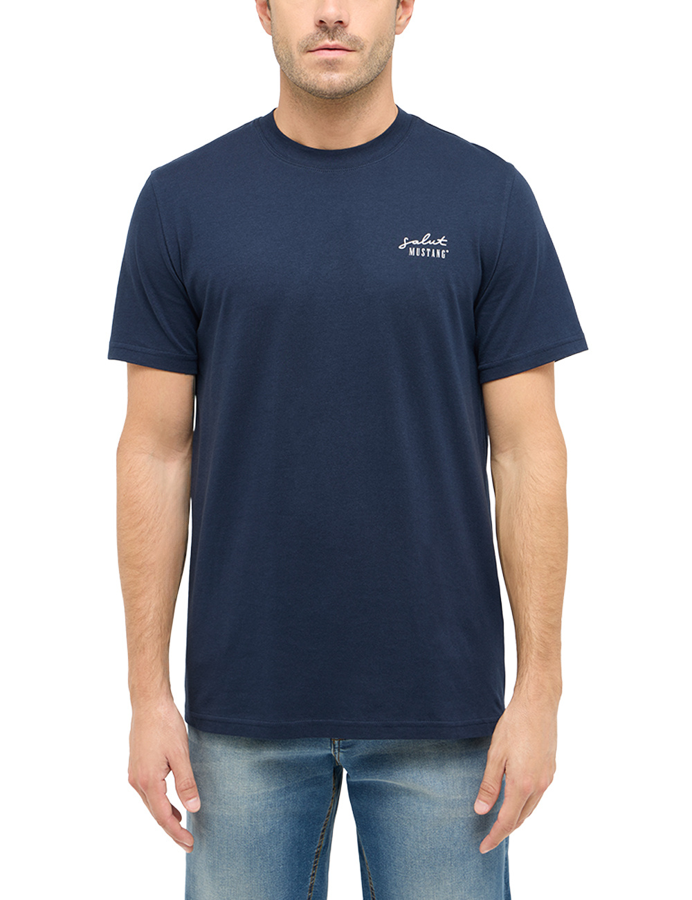 Męski T-Shirt Mustang Style Austin Dark Sapphire 1016280 4136