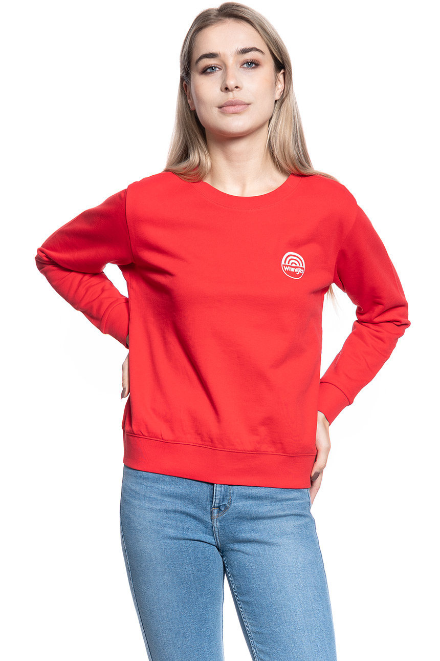 WRANGLER CREW SWEAT LOLLIPOP RED W6Z1HYXSK 112130859