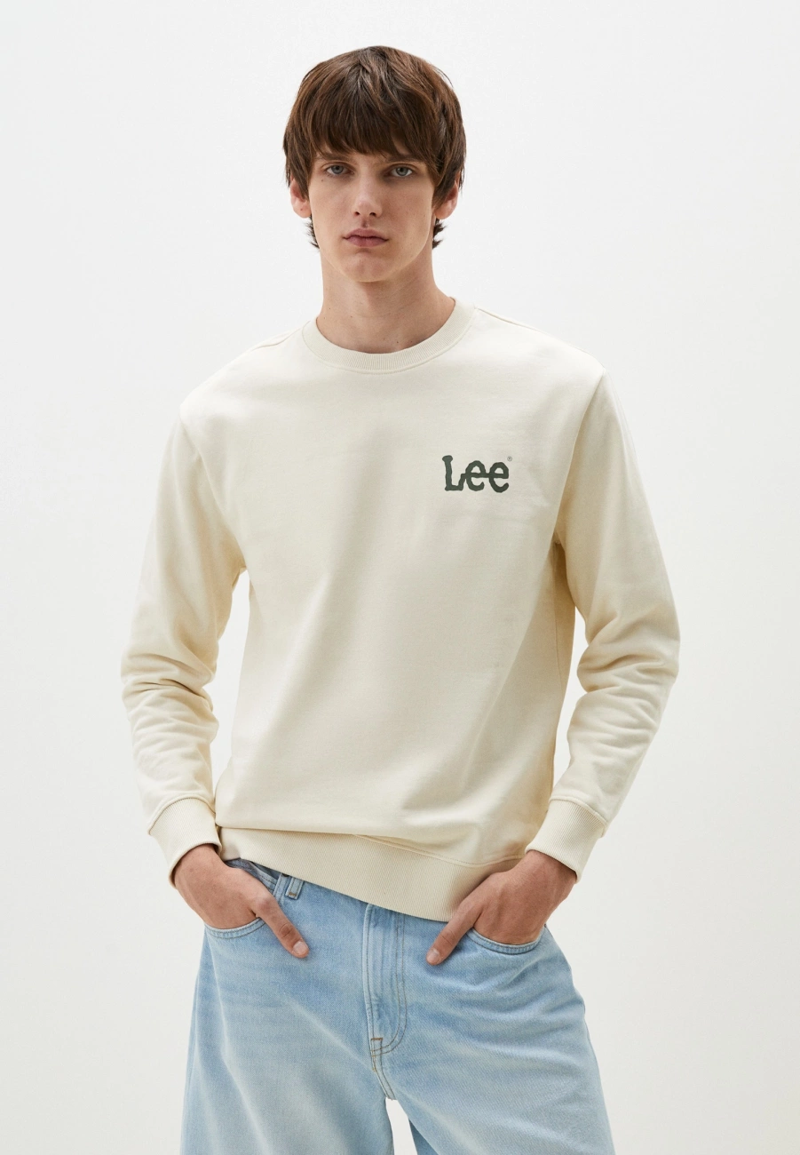 LEE MĘSKA BLUZA WOBBLY LEE SWS ECRU 112341666 L81M016990