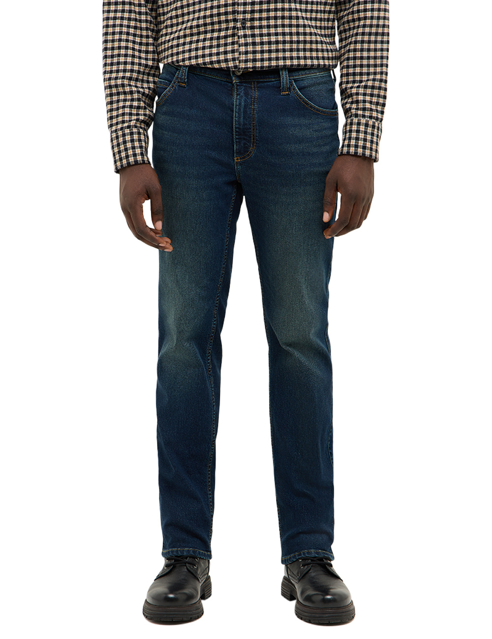 Męskie Spodnie jeansowe Mustang Style Tramper Straight Denim Blue 1016812 5000 903