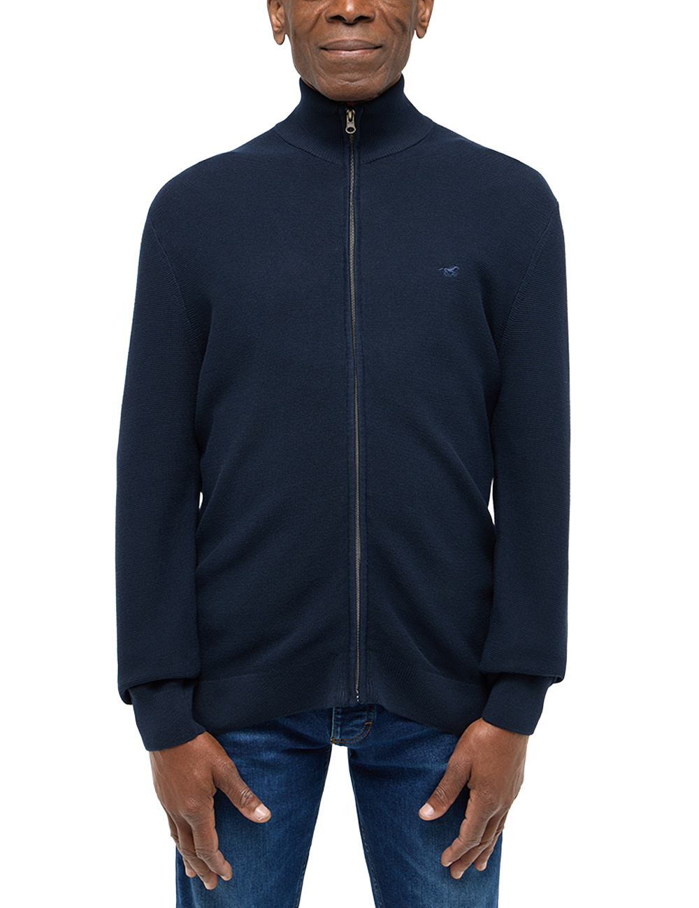 Mustang Style Escondido Dark Sapphire 1016302 4136 MĘSKI SWETER