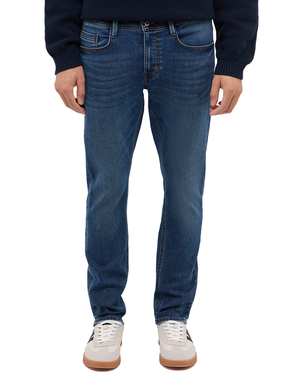 Męskie Spodnie jeansowe Mustang Style Oregon Slim K Denim Blue 1017226 5000 682