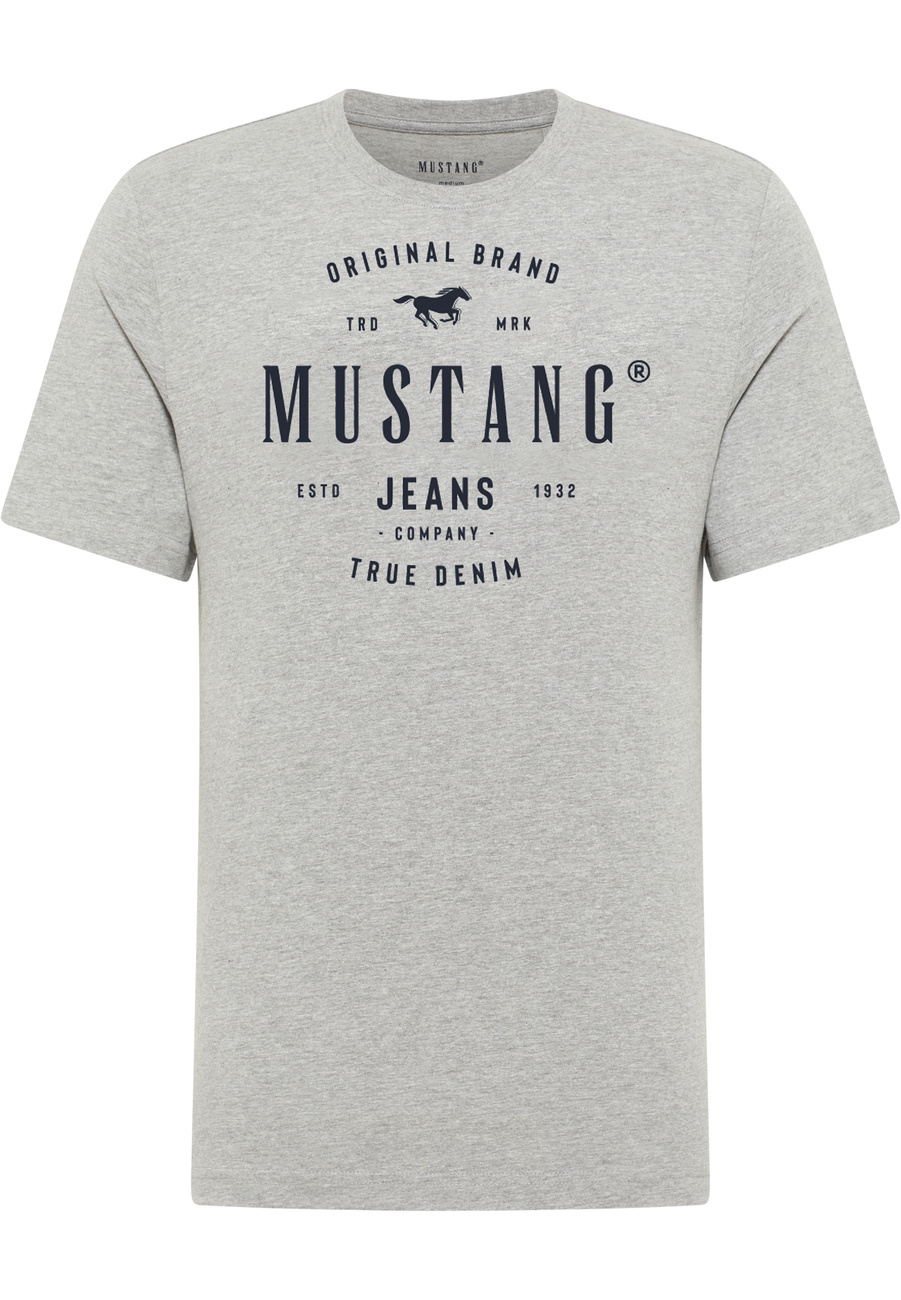Męski T-Shirt Mustang Style Alex Mid Grey Mélange 1017332 4140