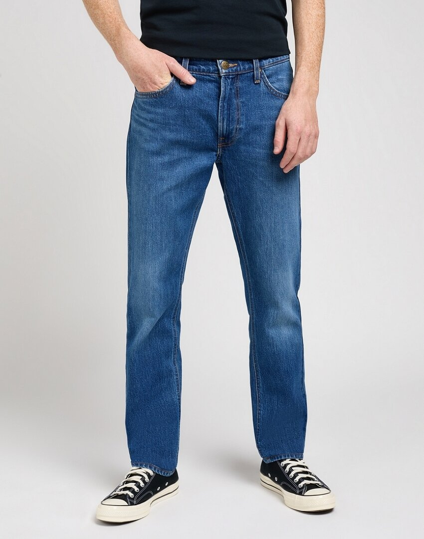 LEE DAREN ZIP FLY MĘSKIE SPODNIE JEANSOWE JEANSY DŻINSY DARK SKYE 112350159 L707016189