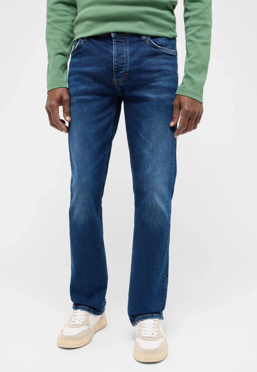 Męskie Spodnie Jeansowe Mustang Style Michigan Straight Denim Blue 1016336 5000 784