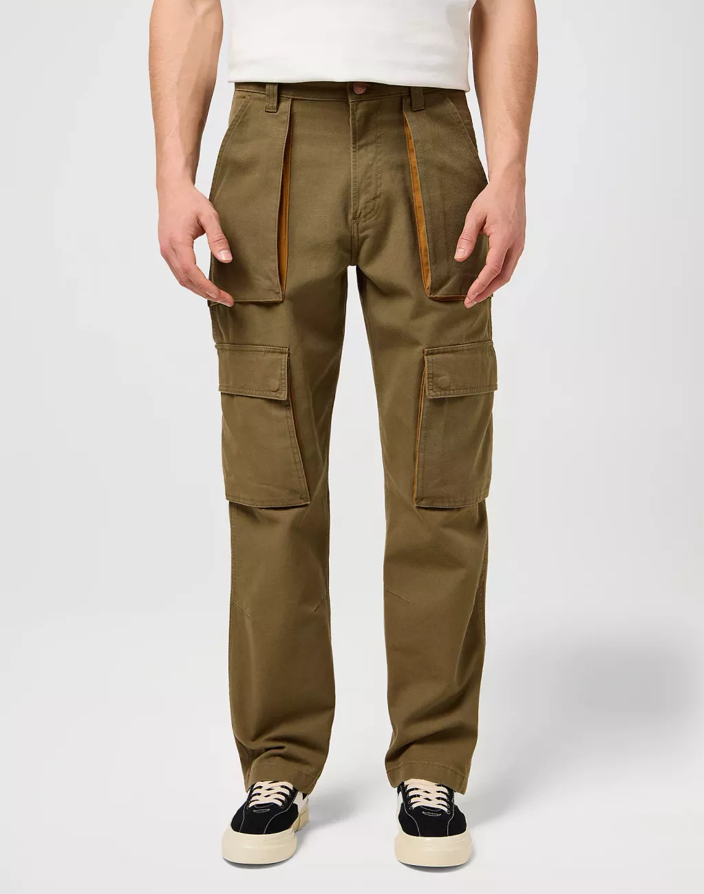 MESKIE SPODNIE WRANGLER CJ REL CARGO PANT BEECH 112370984