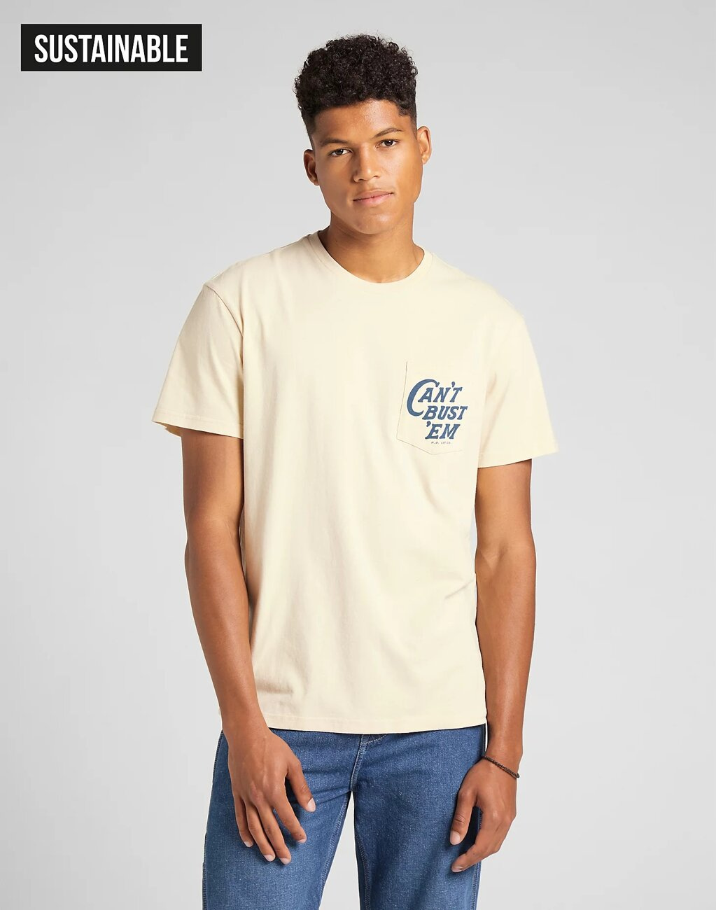 LEE SS CANT BUSTEM TEE BEIGE L60YFETL 112140371