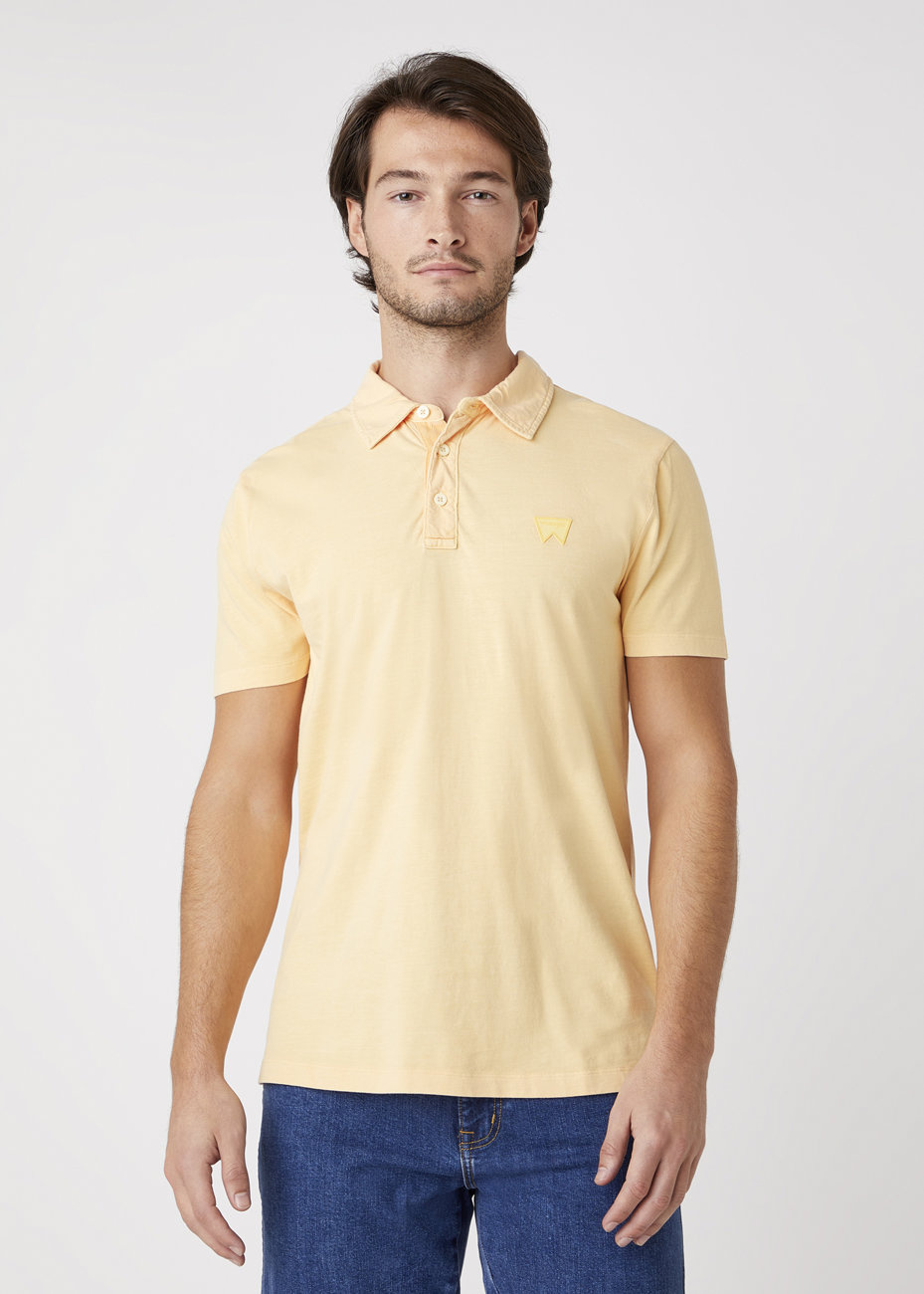 MĘSKI T-SHIRT WRANGLER SS GD POLO LOVELY MANGO W7ANDBA11 112131353