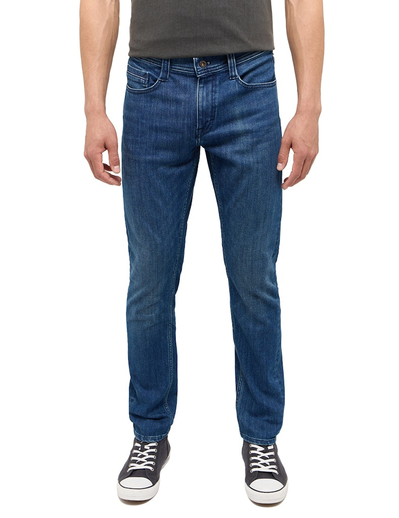 Męskie Spodnie Jeansowe Mustang Style Oregon Slim Denim Blue 1015507 5000 882