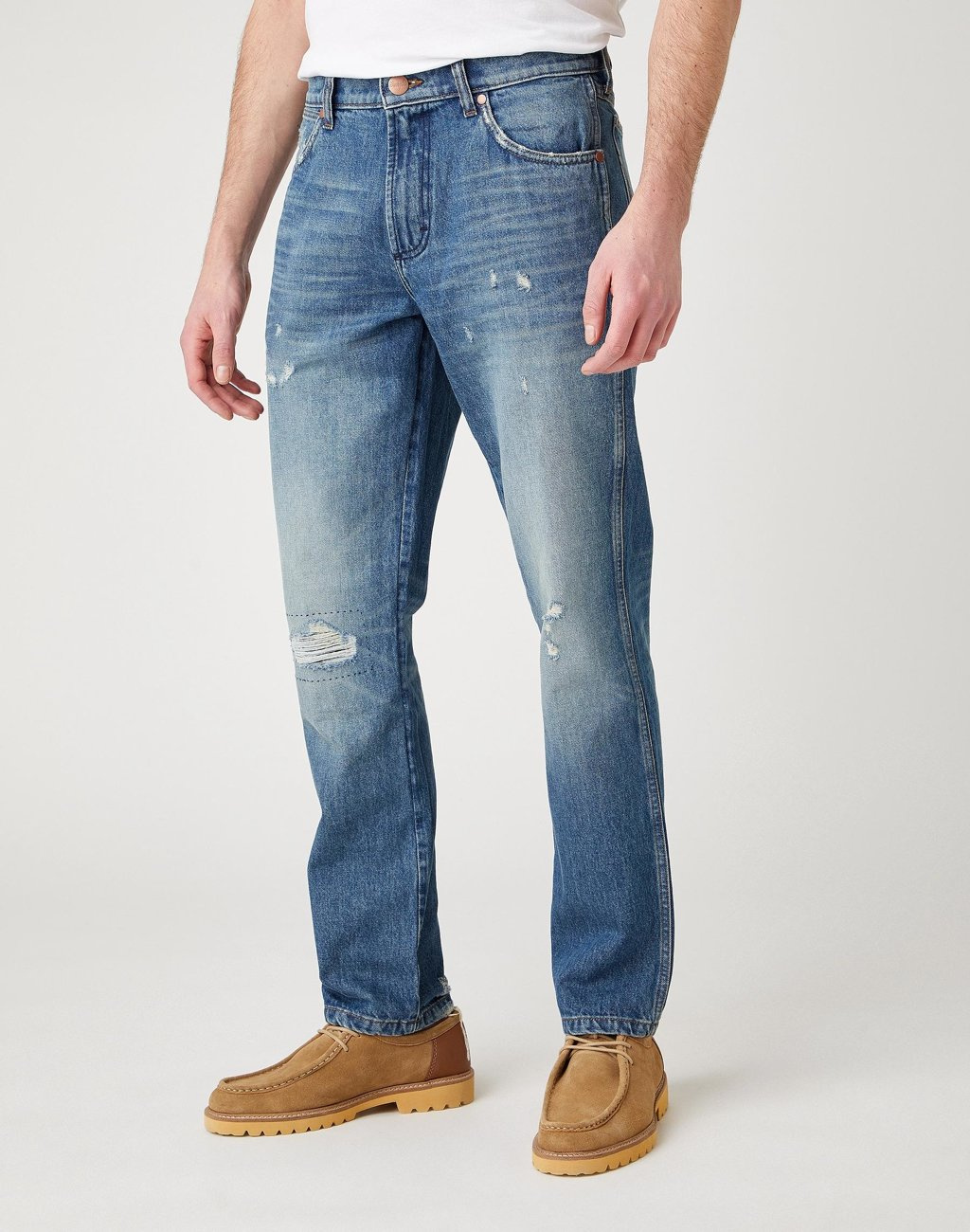 MĘSKIE SPODNIE JEANSOWE WRANGLER GREENSBORO ROUGH RIDER W15QY1367 112141202