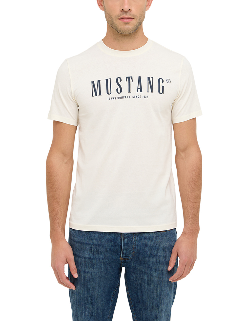 Męski T-Shirt Mustang Style Austin Whisper White 1016853 2013