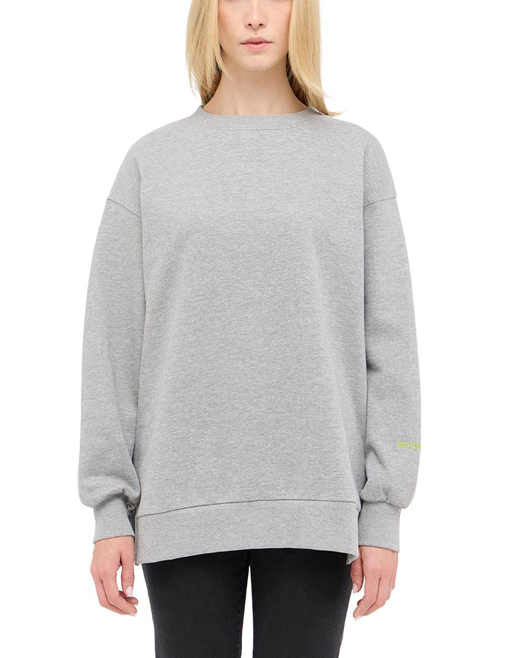 Damska bluza nierozpinana Mustang Style Kimberly Mid Grey Mélange 1015949 4140