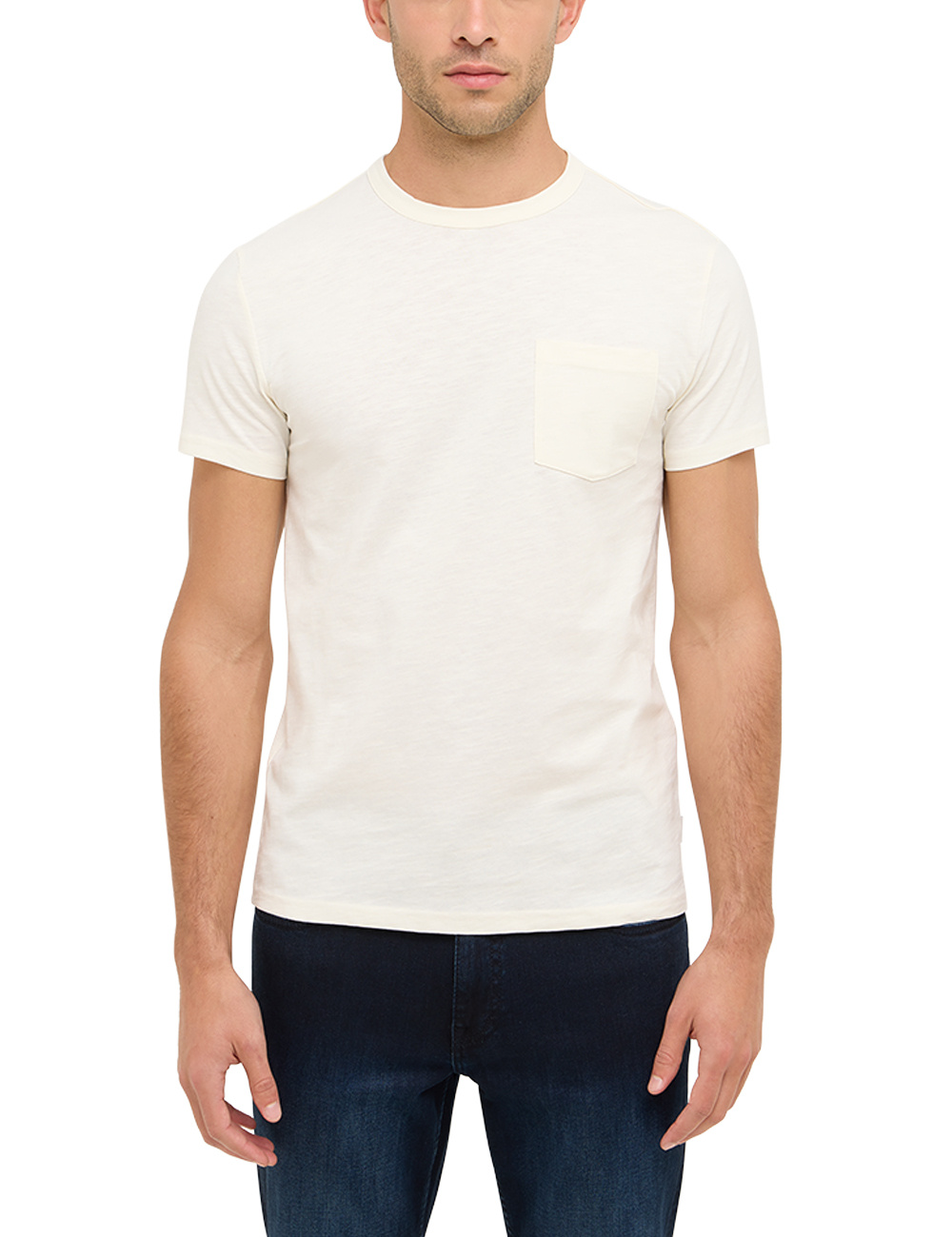 Męski T-Shirt Mustang Style Amado Whisper White 1016276 2013