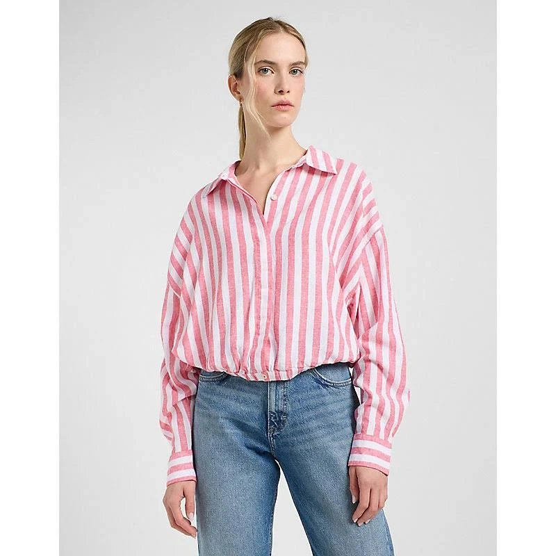 DAMSKA KOSZULA LEE ELASTICATED SHIRT LYCHEE AWNING 112363502