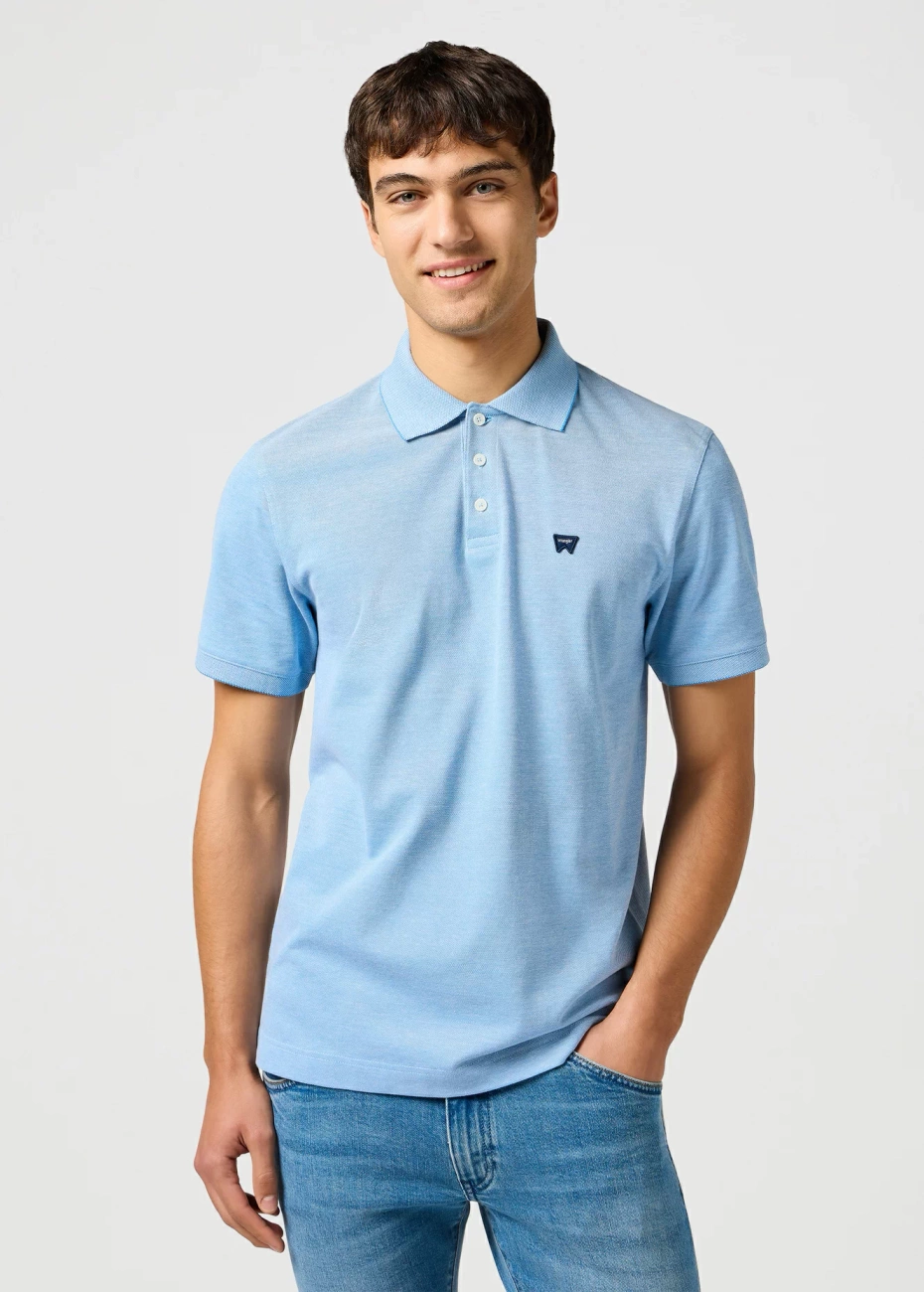 WRANGLER MĘSKA KOSZULKA WRANGLER REFINED POLO SHIRT BLUE 112362833