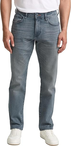Męskie Spodnie Jeansowe Tom Tailor TTMARVIN STRAIGHT mid stone blue grey denim 1048364 10162