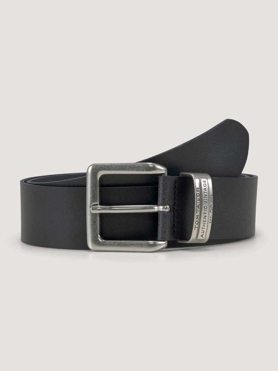 TOM TAILOR MĘSKI PASEK SKÓRZANY KLASYCZNY SKÓRA TG1008R15/791 40mm Gürtel BLACK