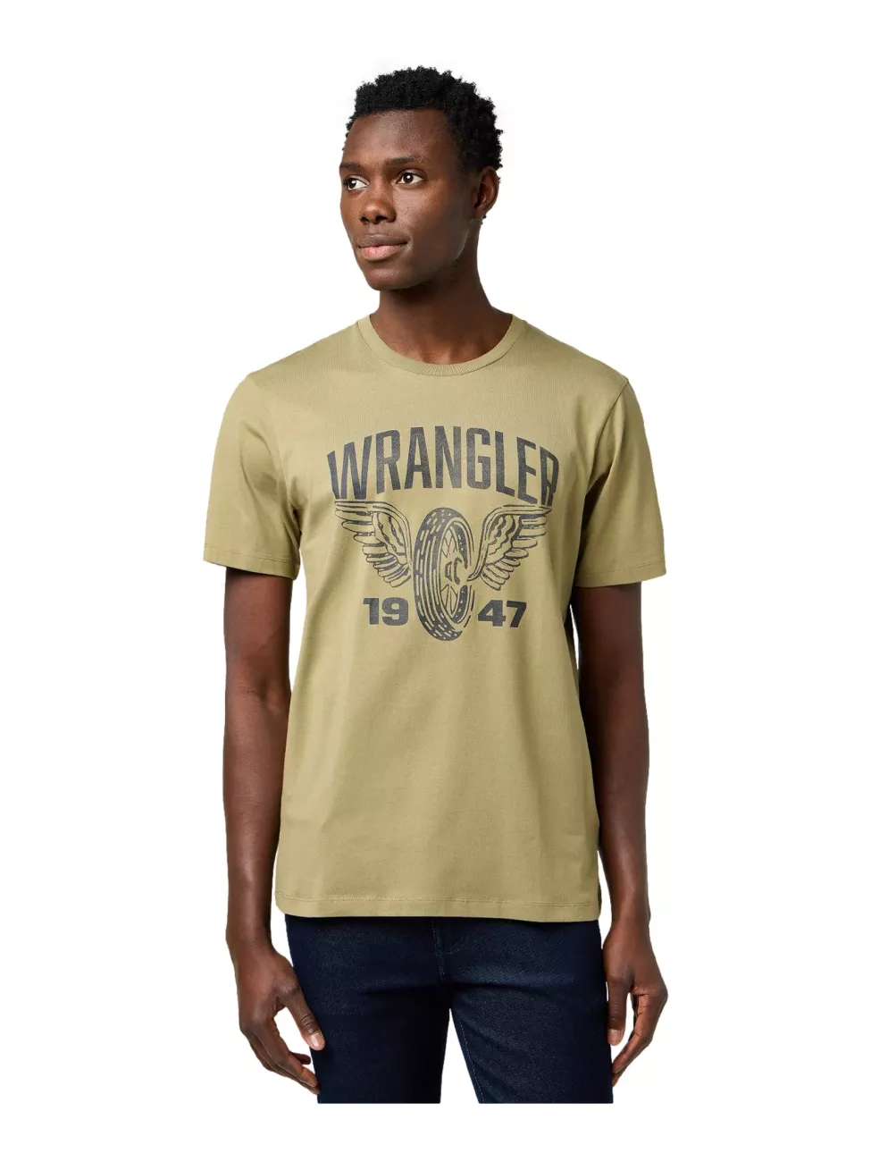 MESKA KOSZULKA WRANGLER AMERICANA TEE ALOE 112371474