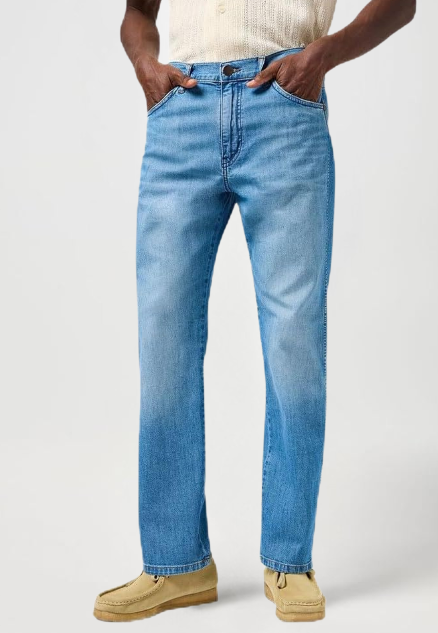 MESKIE SPODNIE WRANGLER FRONTIER COASTAL BREEZE 112362453