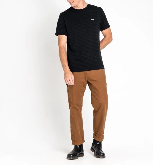 LEE STRIPE T MĘSKI T-SHIRT LOGO BLACK L61BWP01 112113743