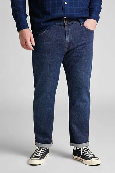 MĘSKIE SPODNIE JEANSOWE LEE DAREN ZIP FLY REGULAR STRAIGHT Dark Bluegrass L707KNUK 112118225