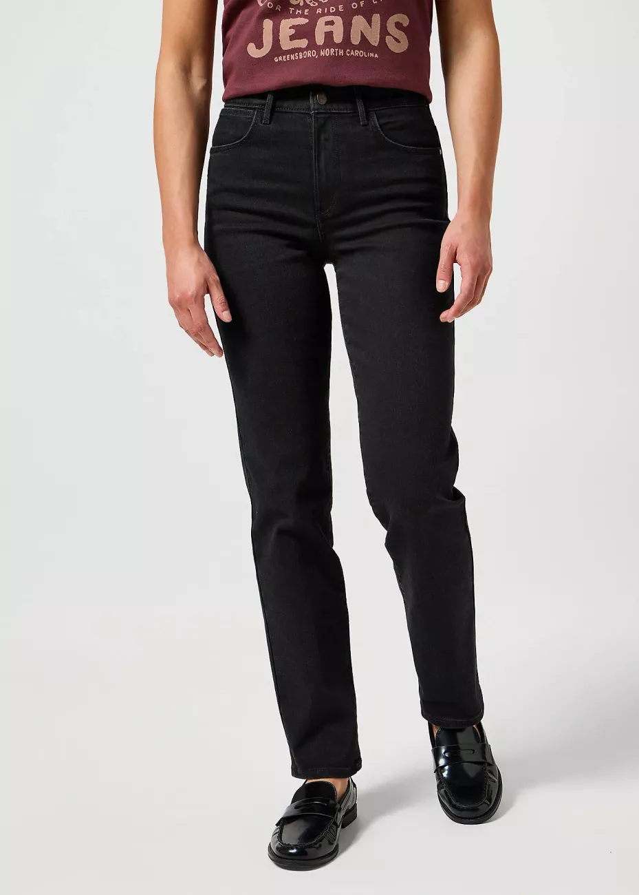 WRANGLER DAMSKIE SPODNIE JEANSOWE WRANGLER STRAIGHT DRAINPIPE 112356392