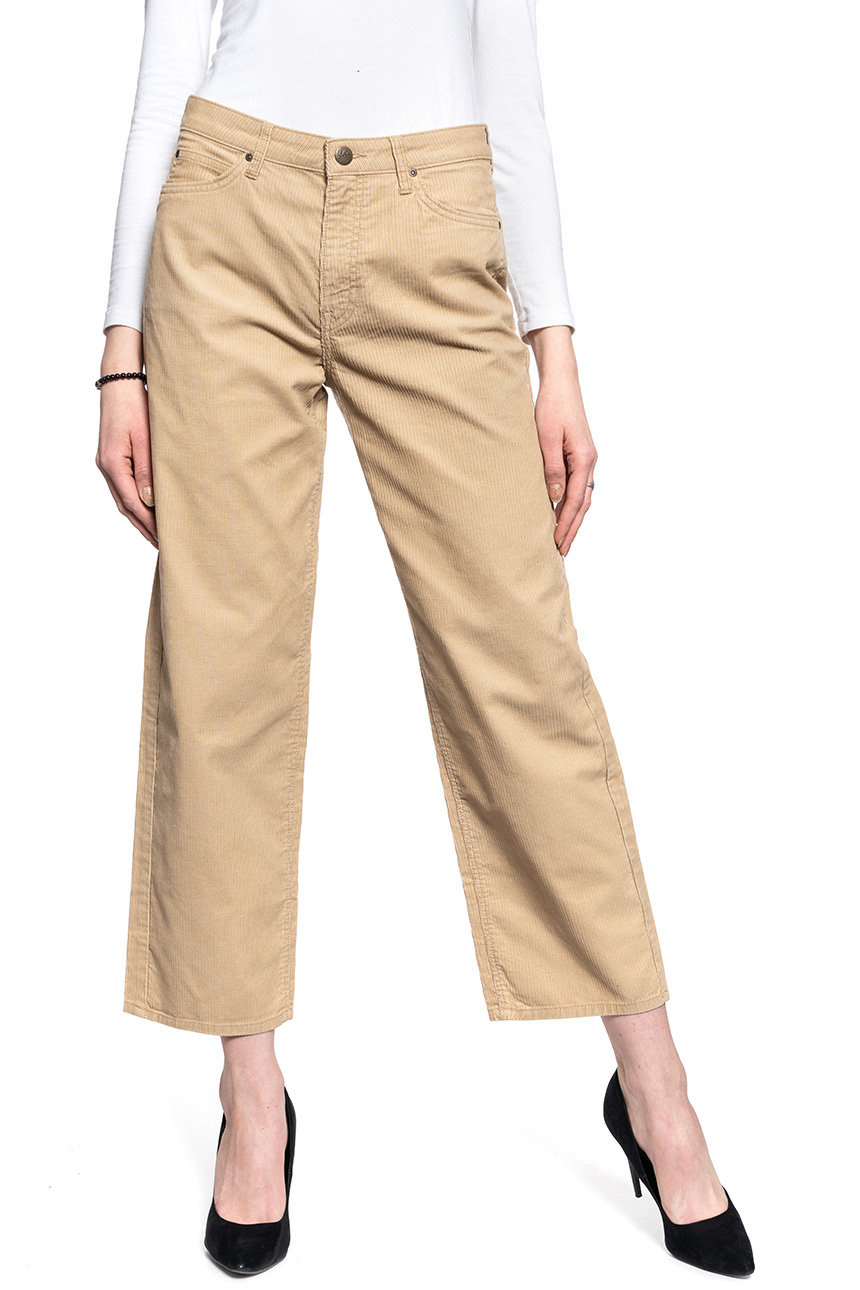 LEE WIDE LEG DAMSKIE SPODNIE SZTRUKSOWE L30SQM63 112106683