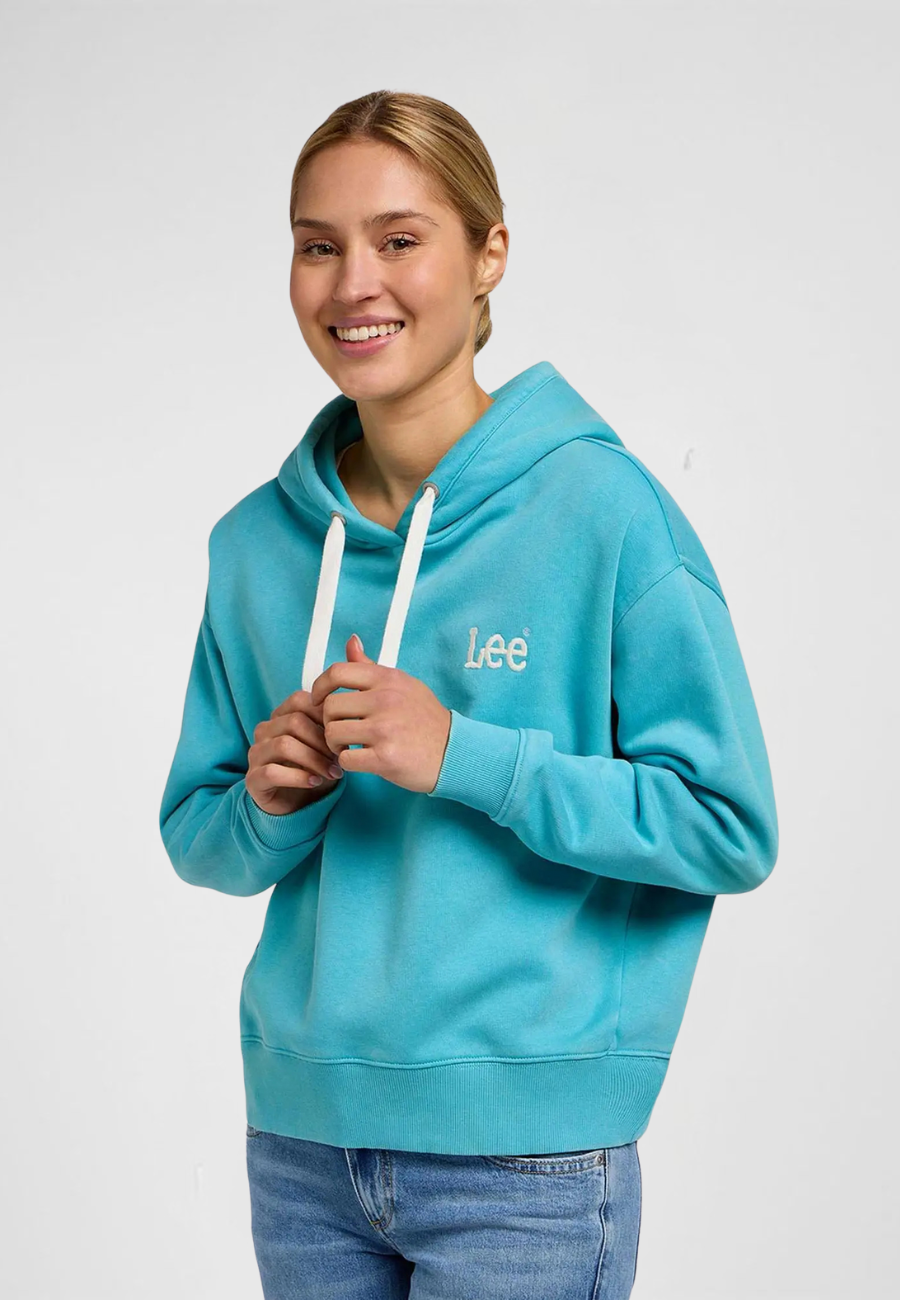 DAMSKA BLUZA LEE ESSENTIAL HOODIE BAY BLUE 112350245