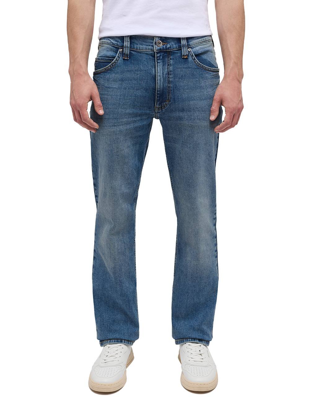 Męskie Spodnie Jeansowe MUSTANG Tramper Straight Denim Blue 1013716 5000 583