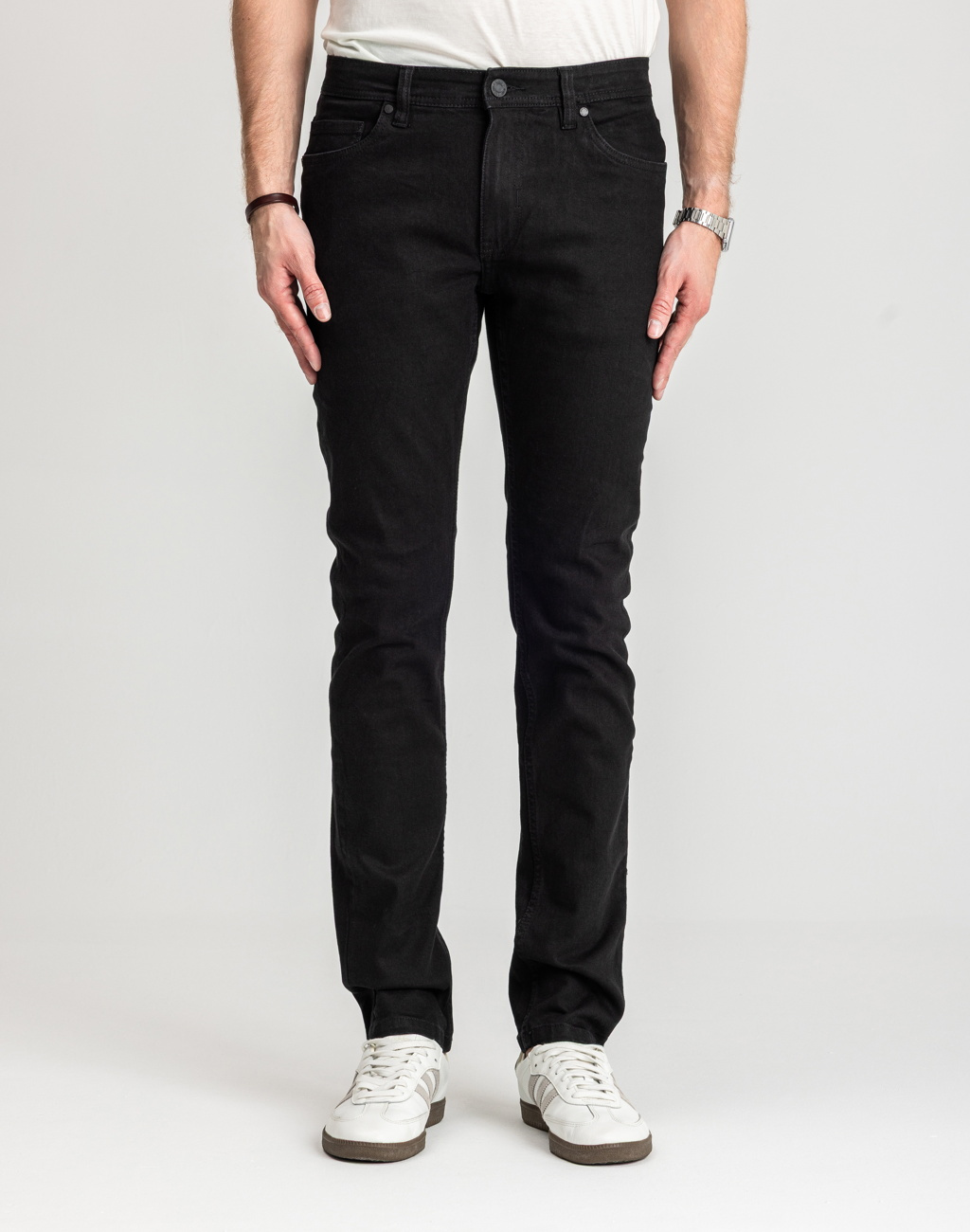 Męskie Spodnie Jeansowe Marcus Felix 2020 Jeans Black Wash 14-200186