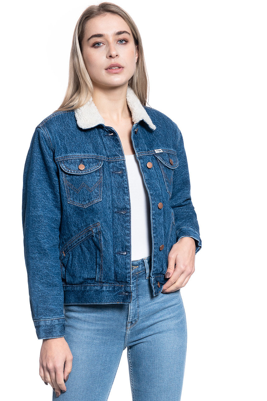 KURTKA DAMSKA WRANGLER SHERPA FRIENDS JACKE PEBBLE SAND W432MCX2A 112128837